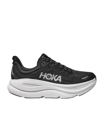 Hoka One One Bondi 9 Lace-up Sneakers In Black