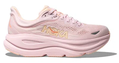 Pre-owned Hoka One One Bondi 9 Lilac Cream Tangerine Glow (women's) In Multi