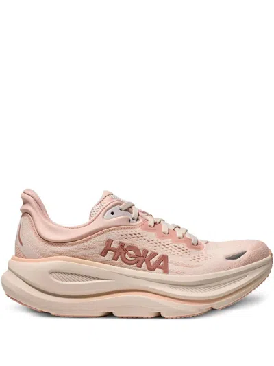 Hoka One One Bondi 9 Lowtop Sneakers In Pink