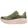 Hoka Mens  Bondi 9 Low-top Mesh-knit Trainers In Green