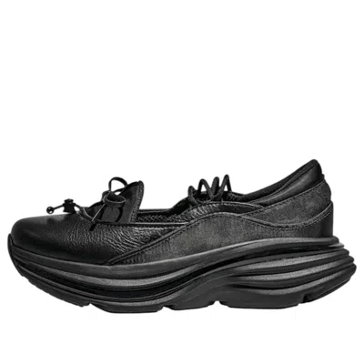 Hoka Bow Lace-up Sneakers In Black