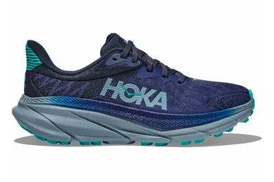 Pre-owned Hoka One One Challenger Atr 7 Bellwether Blue Stone (women's) In Bellwether Blue/stone