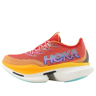 Hoka One One Cielo X1 'cerise Solar Flare' In Brown