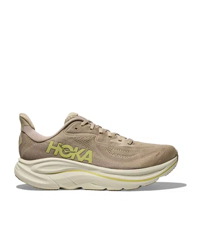 Hoka One One Clifton 10 Lace-up Sneakers In Neutral