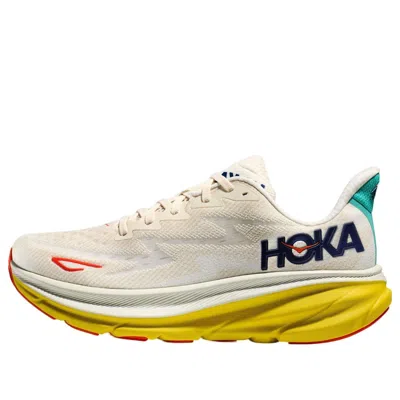 Hoka One One Clifton 9 'eggnog Passion Fruit' In White