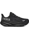 Hoka Clifton 9 Rubber-trimmed Recycled-gore-tex Invisible Fit Sneakers In Black