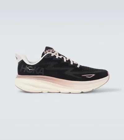 Hoka Clifton 9 Running Shoes In Black