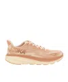 Hoka Pink Clifton 9 Sneakers In Nude