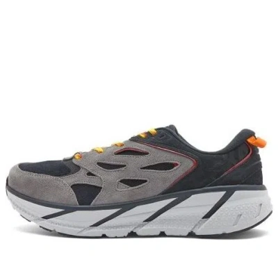 Hoka One One Clifton L Suede 'black Lunar Rock' In Multi
