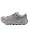 Hoka One One Clifton L Suede 'limestone' In Gray