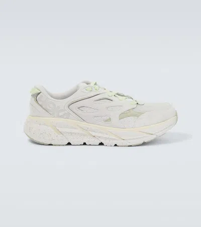 HOKA CLIFTON L SUEDE SNEAKERS