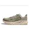 Hoka One One Clifton Ls 'barley Oat Milk' In Gray
