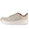 Hoka U Clifton Ls Man Sneakers Beige Size 8.5 Soft Leather, Textile Fibers In Multi