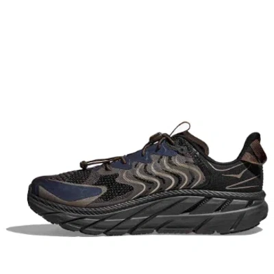 Hoka One One Clifton Ls X Satisfy 'forged Iron' In Black