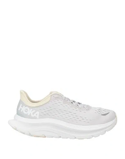 Hoka One One Kawana Women's Woman Sneakers Light Grey Size 8.5 Textile Fibers