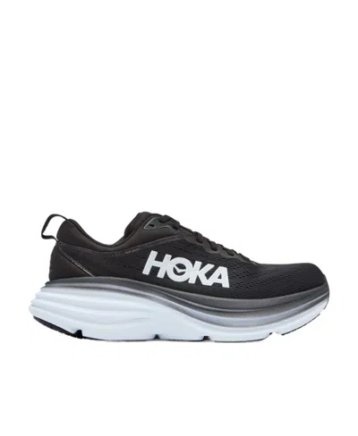Hoka Logo-print Chunky-sole Sneakers In Black