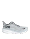 Hoka One One M Clifton 9 Man Sneakers Light Grey Size 9 Textile Fibers