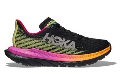 Pre-owned Hoka One One Mach 5 Black Multi-color (women's) In Black/multi