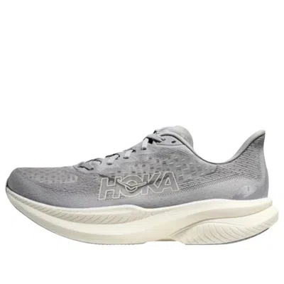 Hoka One One Mach 6 'stardust Alabaster' In Gray