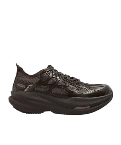 Hoka One One Mach X Caged Running Shoes In Brown