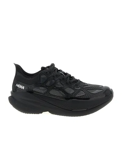 Hoka One One Mach X Caged Sneakers In Black