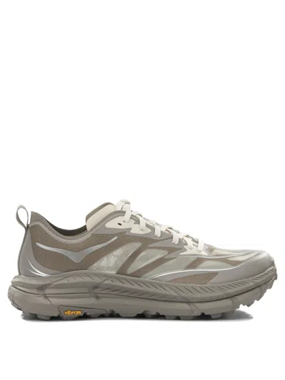 Hoka One One Mafate Speed 4 Lite Low-top Grey Nylon Sneakers In Gray