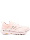 Hoka Mafate Speed 4 Lite Pink Low Top Sneakers With Mesh Panels In Tech Fabric Unisex