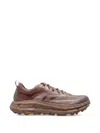 Hoka U Mafate Speed 4 Lite Rubber-trimmed Mesh Sneakers In Brown