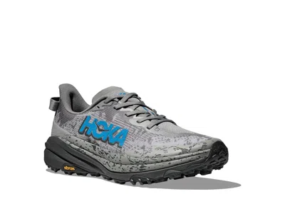 Pre-owned Hoka Man's Sneakers & Athletic Shoes  Speedgoat 6 In Galactic Grey/ Blue