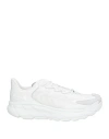 Hoka One One Man Sneakers White Size 11.5 Leather, Textile Fibers