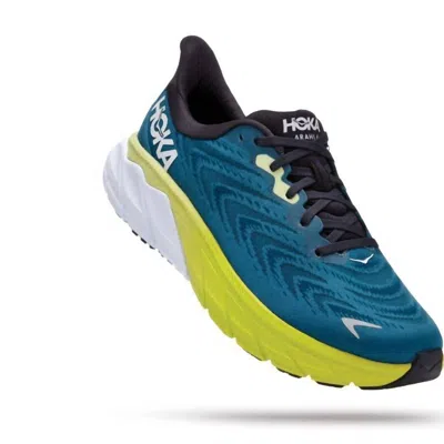 Hoka One One Men's Arahi 6 Running Shoes In Blue Graphite/blue Coral In Multi