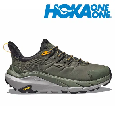 Pre-owned Hoka One One Mens Kaha 2 Low Gtx 1123190-tryl Thyme/radiant Yellow Us M 7-10