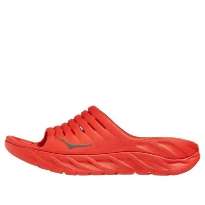 Hoka One One Ora Recovery Slide 'fiesta' In Red