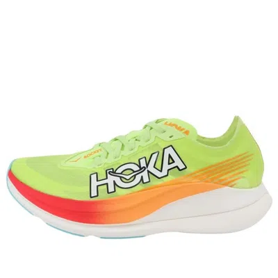 Hoka One One Rocket X 2 'lettuce Solar Flare' In Green