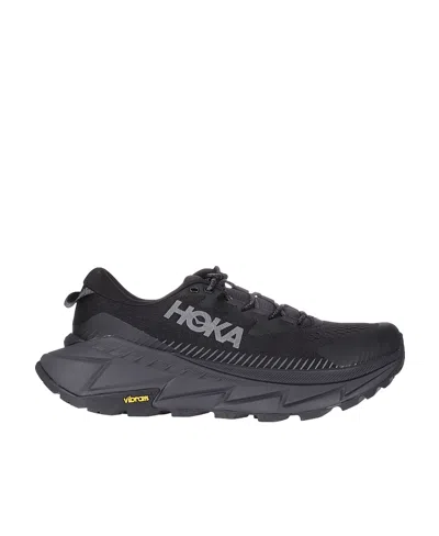 Hoka Round Head Fastened With Low-top Casual Sneakers In Black