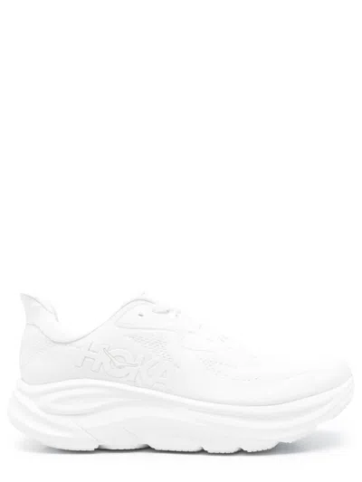 Hoka One One Clifton 10 Unisex Sneakers In White
