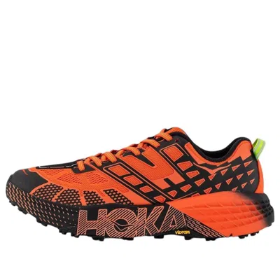 Hoka One One Speedgoat 2 'tomato Electric Green' In Multi