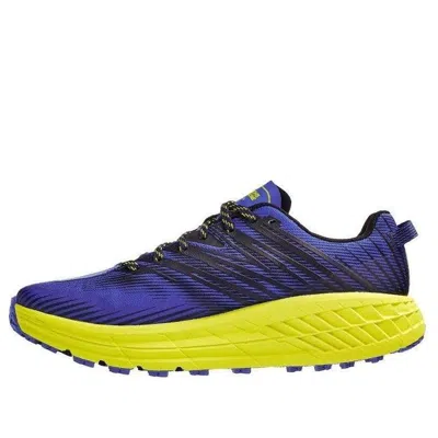 Hoka One One Speedgoat 4 'blue Yellow' In Multi