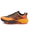 Hoka One One Speedgoat 4 'gold Fusion Black Iris' In Orange