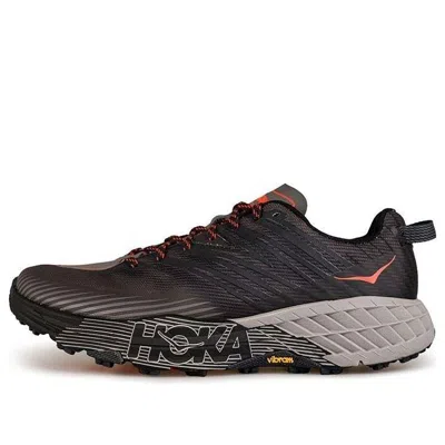 Hoka One One Speedgoat 4 Wide 'dark Gull Grey' In Black