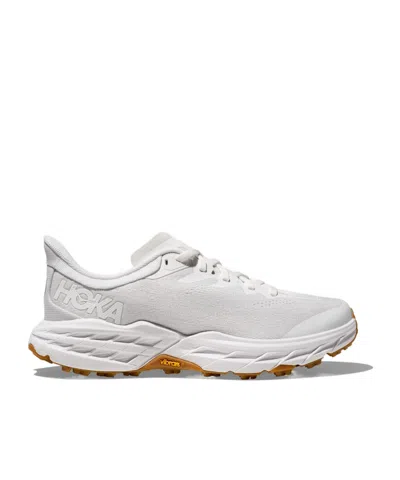 Hoka Speedgoat 5 Rubber-trimmed Mesh Trail Running Sneakers In White