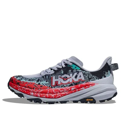 Hoka One One Speedgoat 6 'gull Stormy Skies' In Burgundy