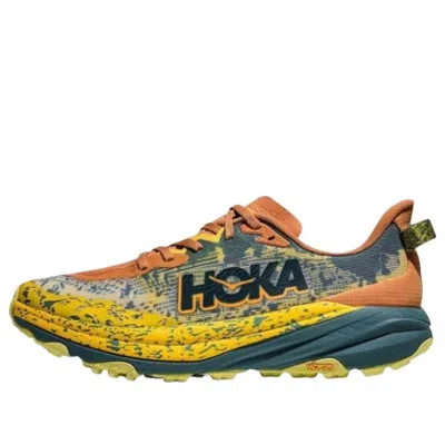 Hoka One One Speedgoat 6 'terra Cotta Mountain Fog' In Yellow
