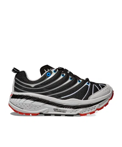 Hoka Stinson Evo Og Rubber-trimmed Mesh Sneakers In Black