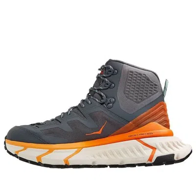 Hoka One One Tennine Hike Gtx 'castlerock Persimmon' In Gray