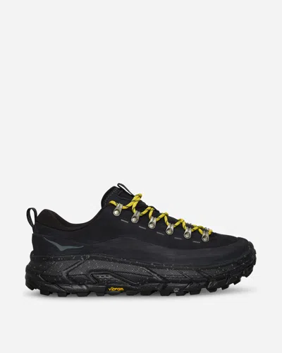 Hoka One One Tor Summit Rubber-trimmed Nubuck And Mesh Sneakers In Black