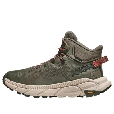 Hoka One One Trail Code Gore-tex 'castlerock Persimmon' In Green