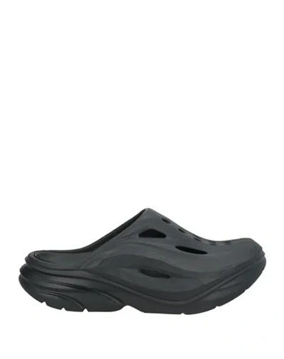 Hoka One One Woman Mules & Clogs Black Size 4 Textile Fibers In Black