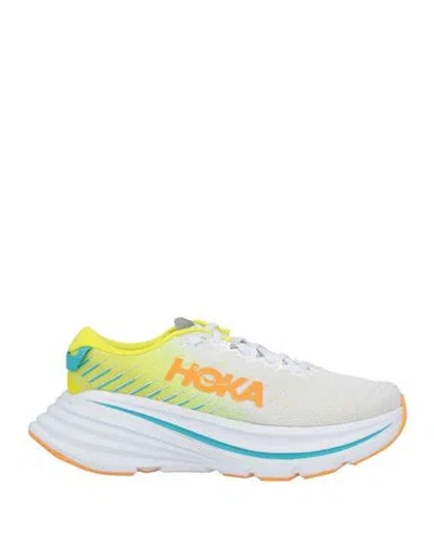 Hoka One One Woman Sneakers White Size 8 Textile Fibers
