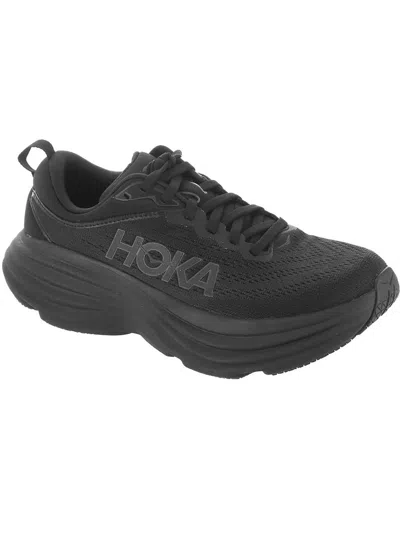 Hoka One One Womens Breathable Running Casual And Fashion Sneakers In Black